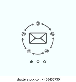 Mail Icon, vector, icon flat
