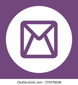 Mail Icon  vector flat design