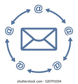 Mail Icon Vector flat design style