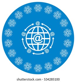 Mail Icon, vector flat design style