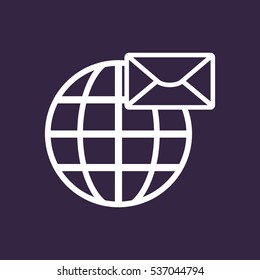 Mail Icon Vector flat design style
