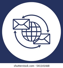 Mail Icon Vector flat design style