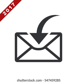 Mail Icon Vector flat design style