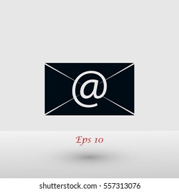 Mail icon vector, flat design best vector icon
