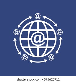 Mail Icon, vector flat design style