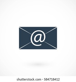 Mail icon vector, flat design best vector icon