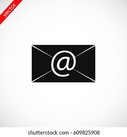 Mail icon vector, flat design best vector icon