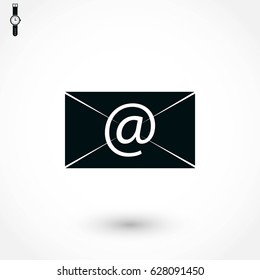 Mail icon vector, flat design best vector icon