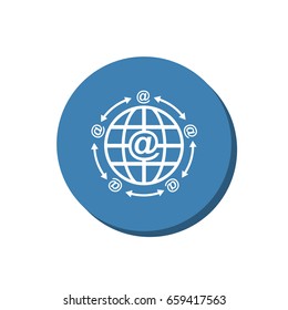 Mail Icon, vector flat design style