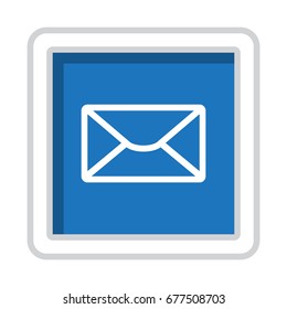 Mail Icon Vector flat design style