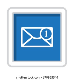 Mail Icon Vector flat design style