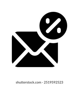 ícone de e-mail. ícone de glifos vetoriais para o seu design de site, celular, apresentação e logotipo.
