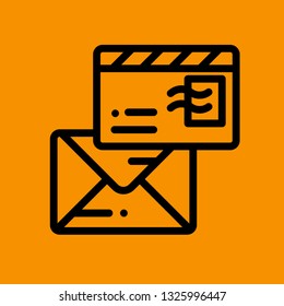 Mail Icon Vector Graphic Download Template Modern