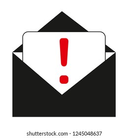 Mail icon, vector illustration. 