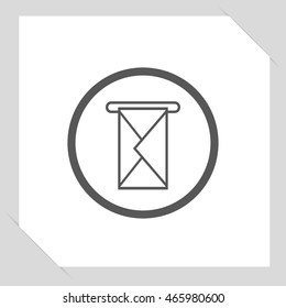 mail icon, vector illustration