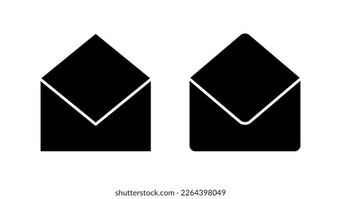 Ilustración vectorial de icono de correo. signo y símbolo de correo electrónico. Icono de correo electrónico. Icono de sobre