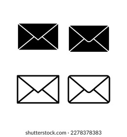 Mail-Symbol, Vektorgrafik. E-Mail-Zeichen und -Symbol. E-Mail-Symbol Envelope-Symbol