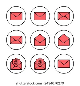 Mail icon vector illustration. email sign and symbol. E-mail icon. Envelope icon