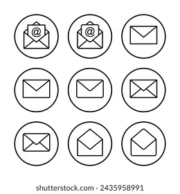 E-Mail-Symbol Vektor-Illustration. E-Mail-Zeichen und Symbol. E-Mail-Symbol. Umschlag-Symbol