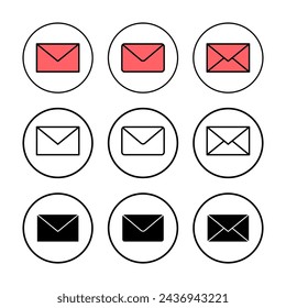 Mail icon vector illustration. email sign and symbol. E-mail icon. Envelope icon