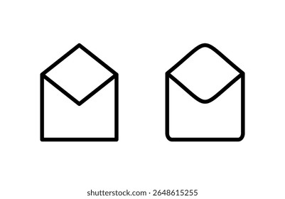 Ilustração vetorial do ícone de e-mail. símbolo e sinal de e-mail. Ícone de email. Ícone Envelope