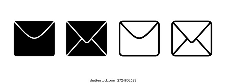 Icono de correo Ilustración vectorial. signo y símbolo de correo electrónico. Icono de correo electrónico. Icono de sobre