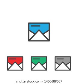 mail icon, mail vector, mail illustration, mail eps10