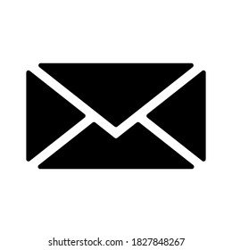 Mail icon, vector illustration. Flat design style. eps 10