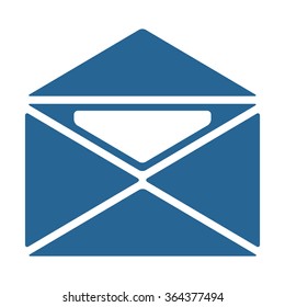 Mail icon, vector illustration. Flat design style