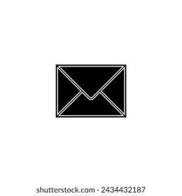 icono de correo. ilustración vectorial carta sobre símbolo postal