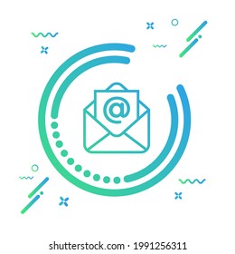 Mail icon vector illustration - modern design