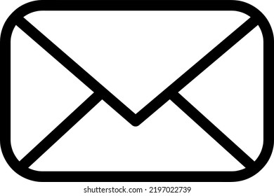 Mail icon vector illustration on white background..eps
