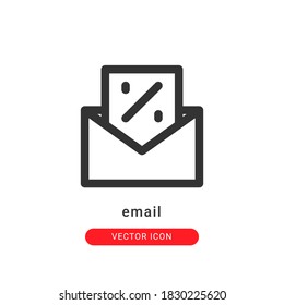mail icon vector illustration. mail icon outline design.