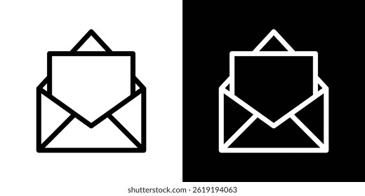 Icono de correo. Ilustración vectorial, pictograma aislado. editable