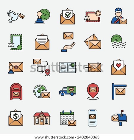 Mail icon vector illustration. Postal on isolated background. Mailbox sign concept.