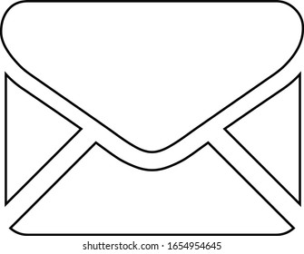 ilustración vectorial de icono de correo electrónico para sitio web o aplicación móvil