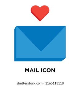 Mail icon vector isolated on white background, Mail transparent sign , question symbols