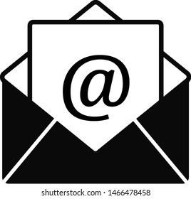Mail icon vector isolated on white background. Trendy email icon in flat style. Mail template for envelope symbol, interface, email address, app, ui and logo. Modern e-mail icon, vector illustration