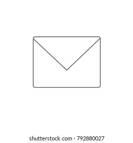 Mail icon vector isolated on white background. Trendy mail icon in flat style.Template for app, ui and logo. Icon mail for your web site. Modern mail icon, EPS 10