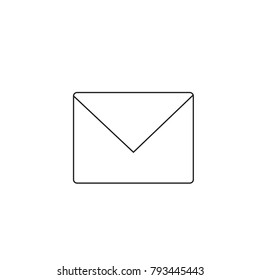 Mail icon vector isolated on white background. Trendy mail icon in flat style.Template for app, ui and logo. Icon mail for your web site. Modern mail icon, EPS 10