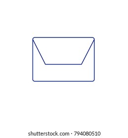 Mail icon vector isolated on white background. Trendy mail icon in flat style.Template for app, ui and logo. Icon mail for your web site. Modern mail icon, EPS 10