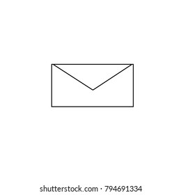 Mail icon vector isolated on white background. Trendy mail icon in flat style.Template for app, ui and logo. Icon mail for your web site. Modern mail icon, EPS 10