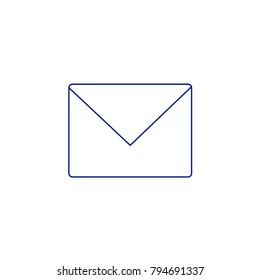 Mail icon vector isolated on white background. Trendy mail icon in flat style.Template for app, ui and logo. Icon mail for your web site. Modern mail icon, EPS 10
