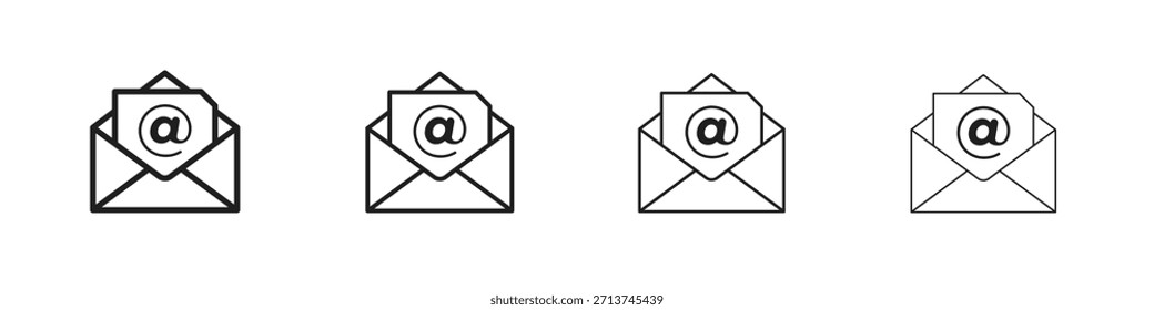 Ícone Correio. Pictogramas isolados por vetor.