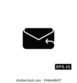 Vector de iconos de correo. Icono de emisión de correo Plantilla de ilustración vectorial para Web y móvil
