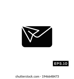 Vector de iconos de correo. Icono de emisión de correo Plantilla de ilustración vectorial para Web y móvil