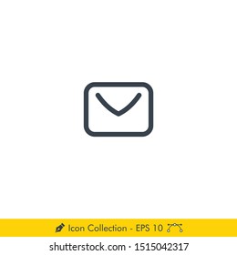 Mail Icon / Vector - In Line / Stroke Design