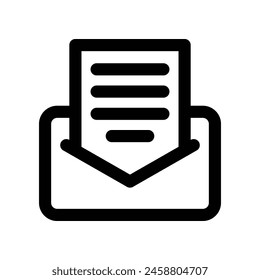 ícono de correo. ícono de línea de Vector para tu Sitio web, móvil, presentación y diseño de logotipo.