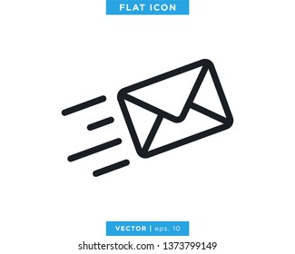 Mail Icon Vector Logo Design Template. Envelope Icon