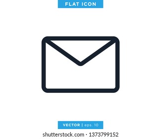 Mail Icon Vector Logo Design Template. Envelope Icon